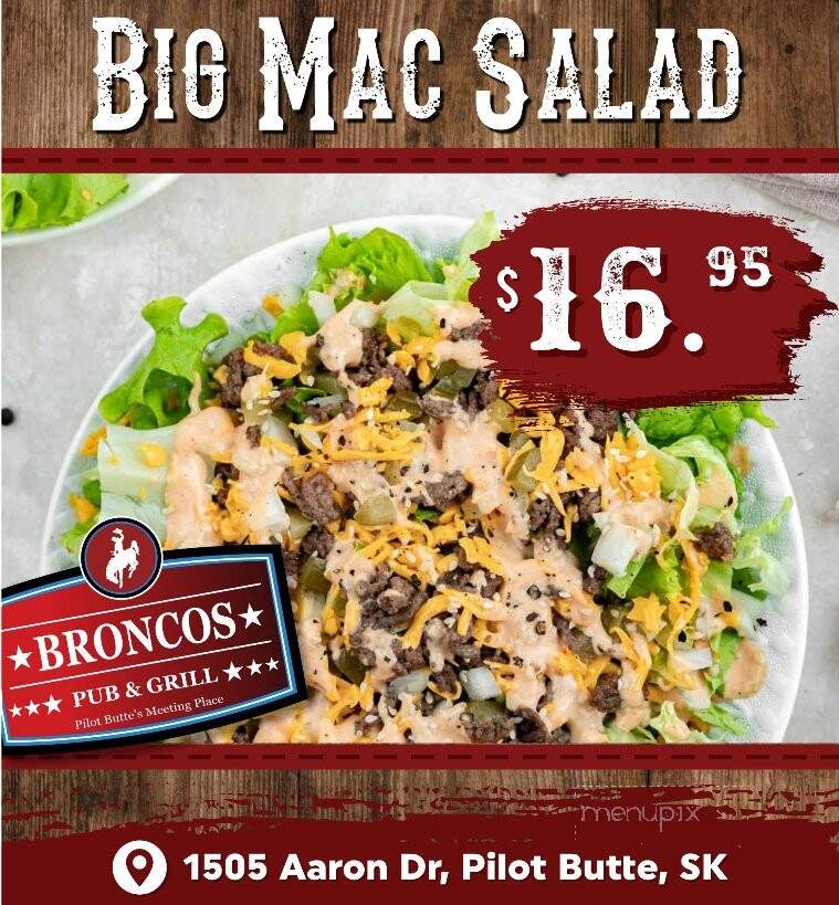 Broncos Pub and Grill - Pilot Butte, SK menu_pic