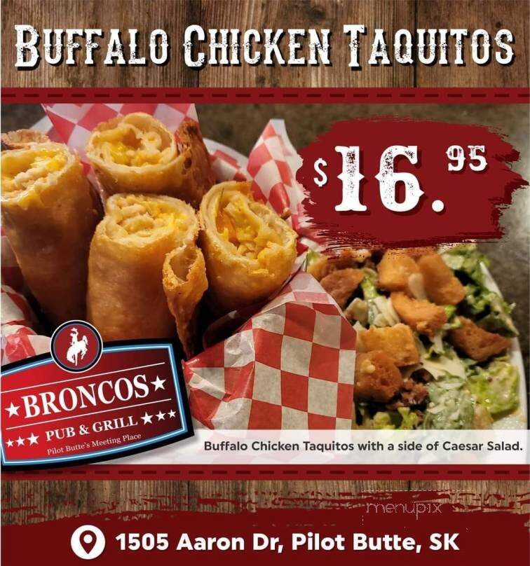 Broncos Pub and Grill - Pilot Butte, SK menu_pic