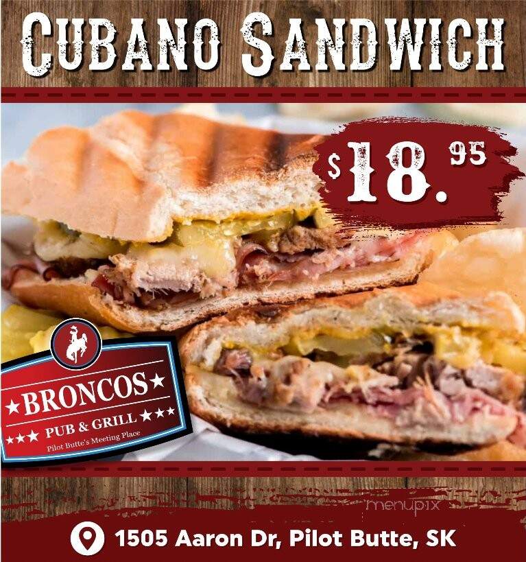 Broncos Pub and Grill - Pilot Butte, SK menu_pic