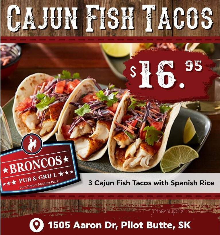 Broncos Pub and Grill - Pilot Butte, SK menu_pic