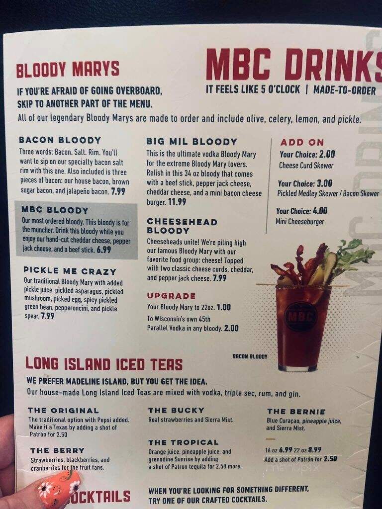 Milwaukee Burger Company - Hudson, WI menu_pic