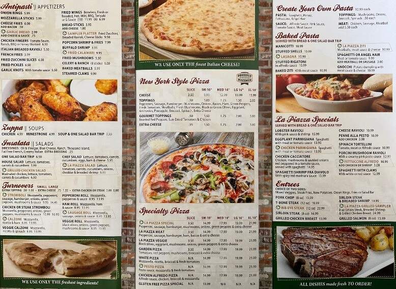 La Piazza Italian Restaurant & Bar - Roxboro, NC menu_pic