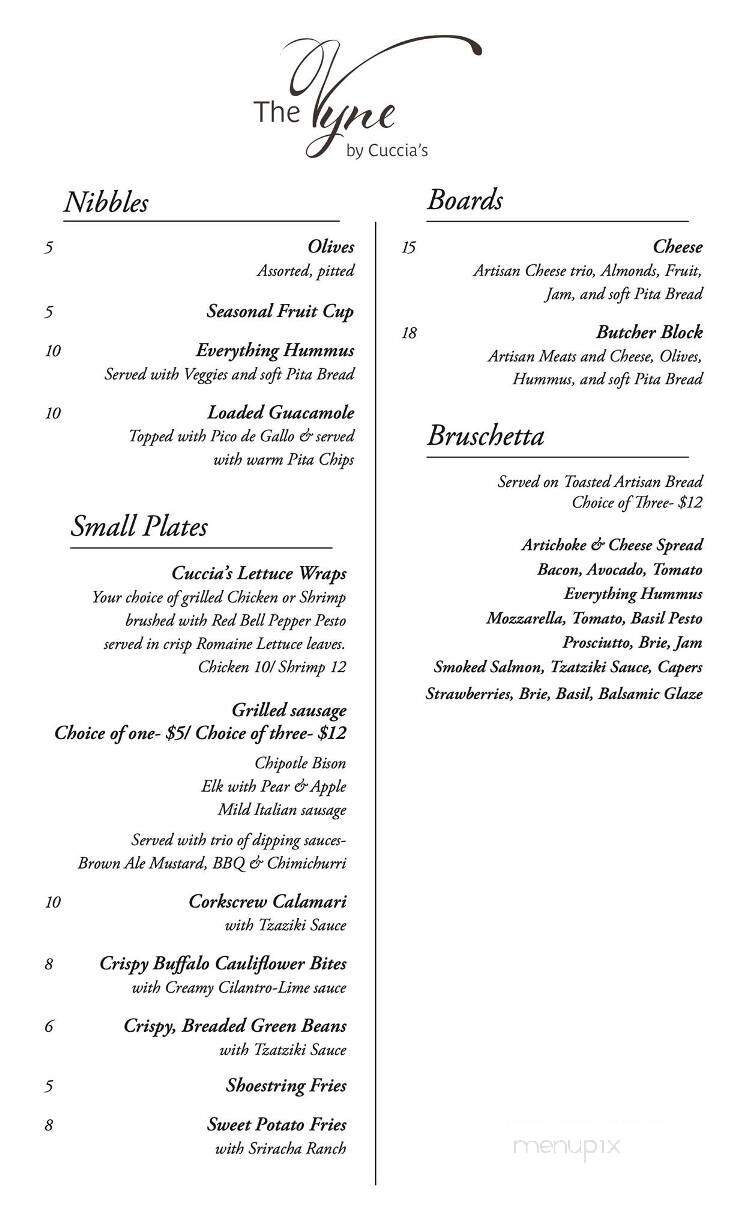 Twisted Vine by Cuccia's - Blairsden, CA menu_pic