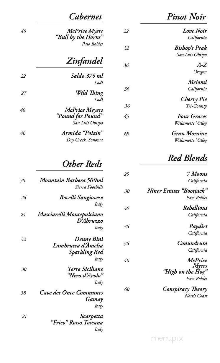 Twisted Vine by Cuccia's - Blairsden, CA menu_pic