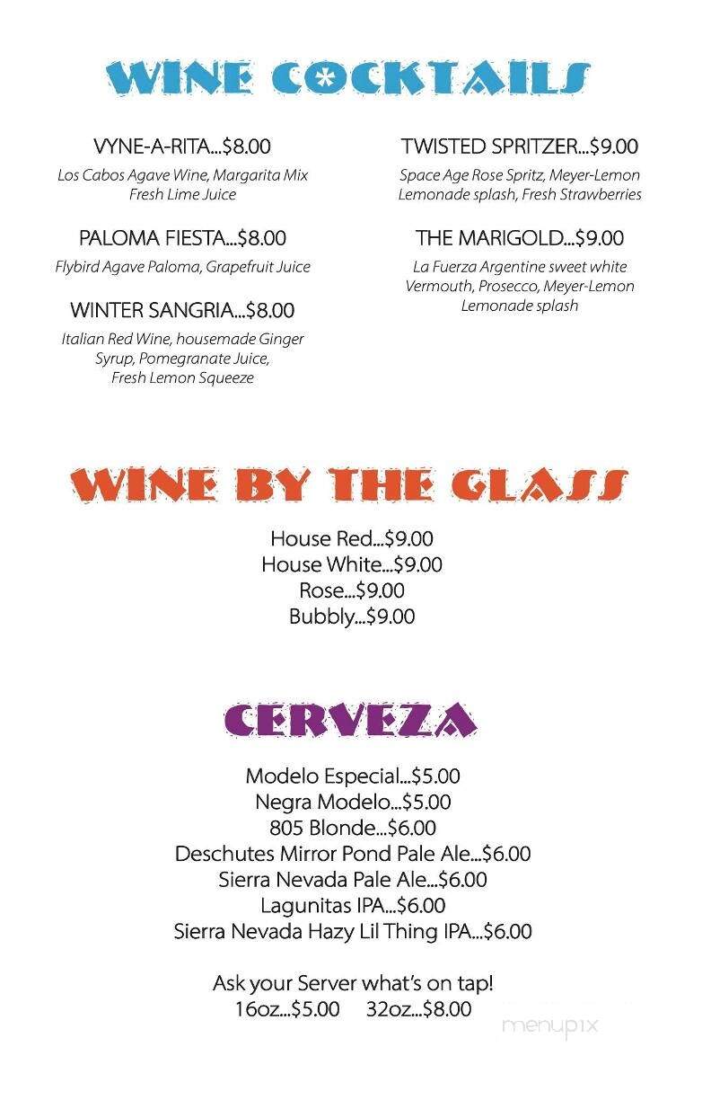 Twisted Vine by Cuccia's - Blairsden, CA menu_pic
