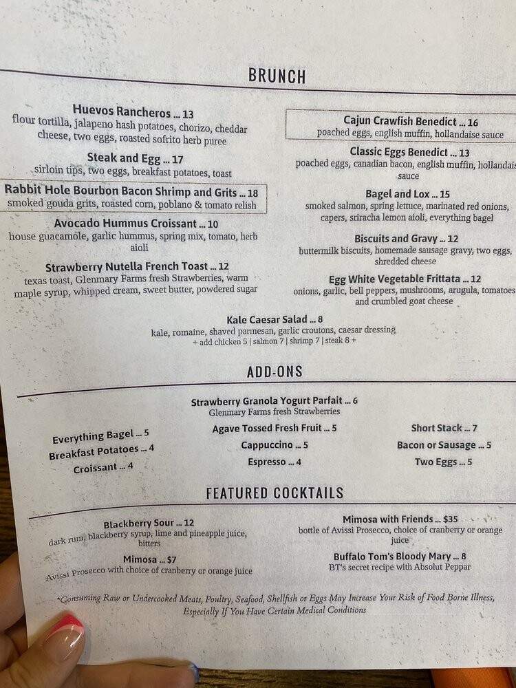 Vivian's Table - Bristol, VA menu_pic