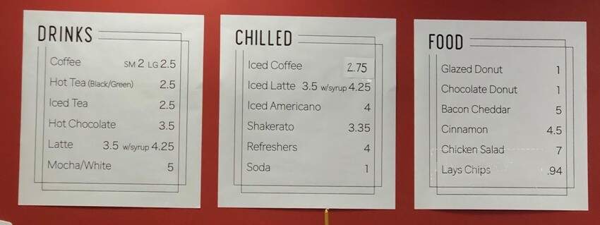 McLeod's Coffee House - Lexington, KY menu_pic