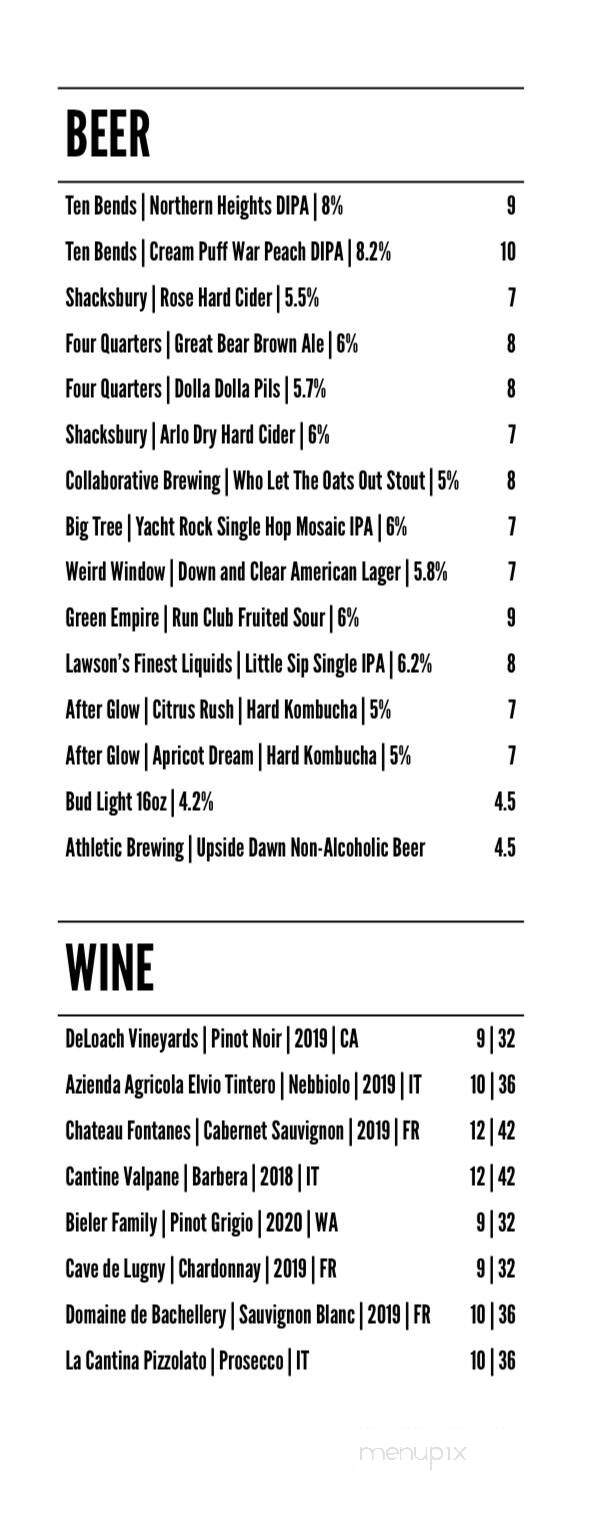 Blackbird Bistro - Craftsbury, VT menu_pic