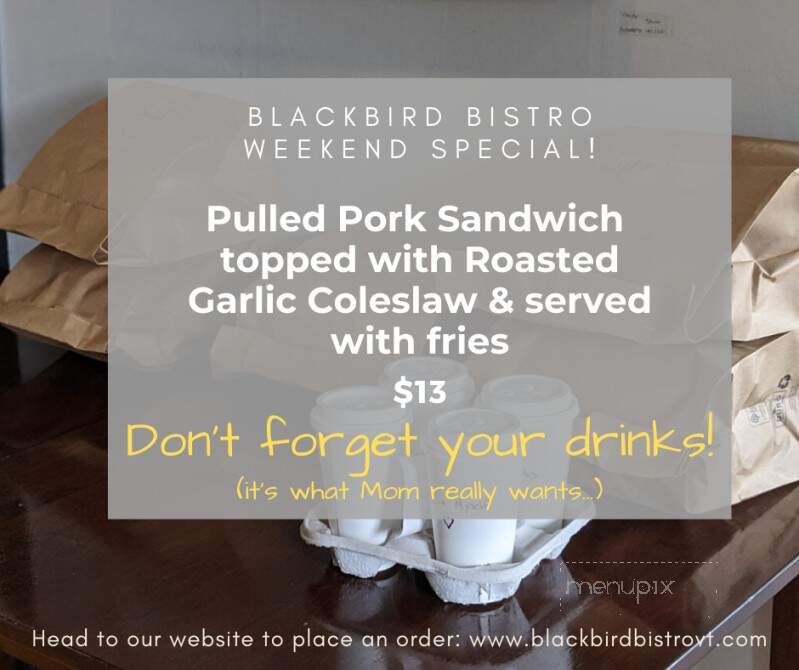Blackbird Bistro - Craftsbury, VT menu_pic