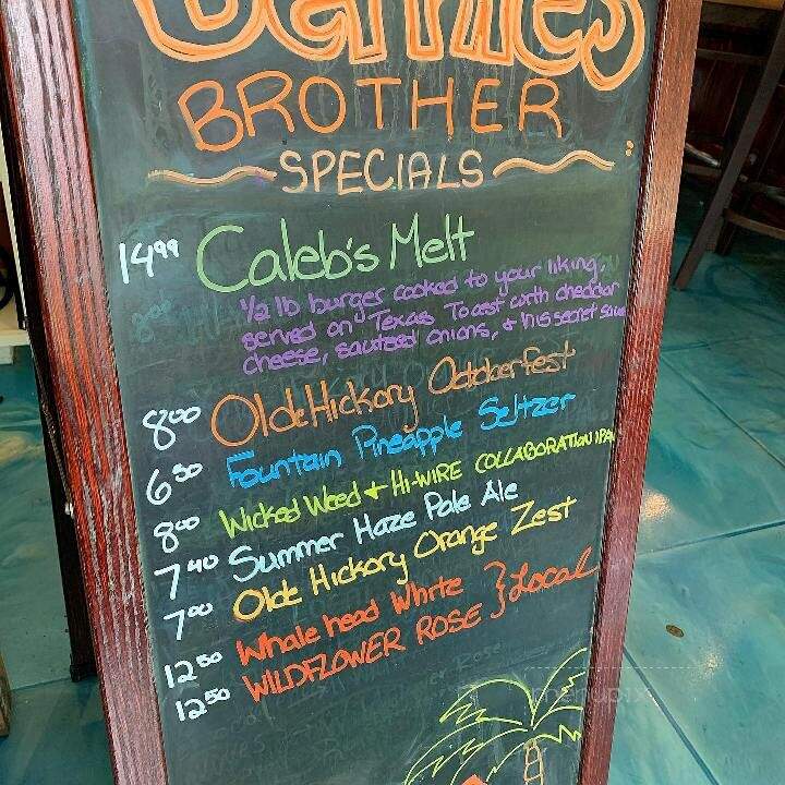 Bernie's Brother - Corolla, NC menu_pic