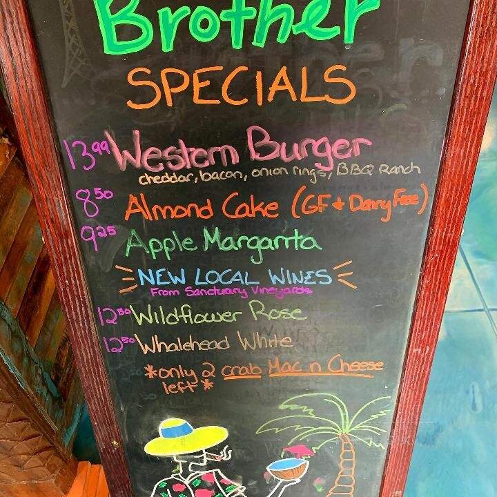 Bernie's Brother - Corolla, NC menu_pic