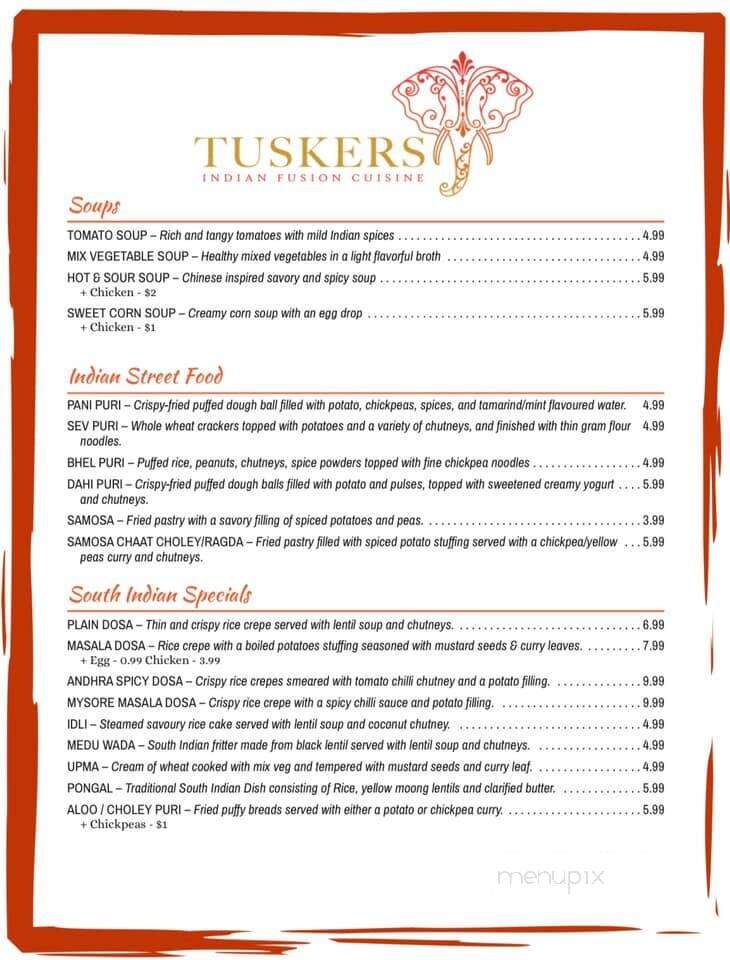 Tuskers Indian Fusion - Harrisburg, PA