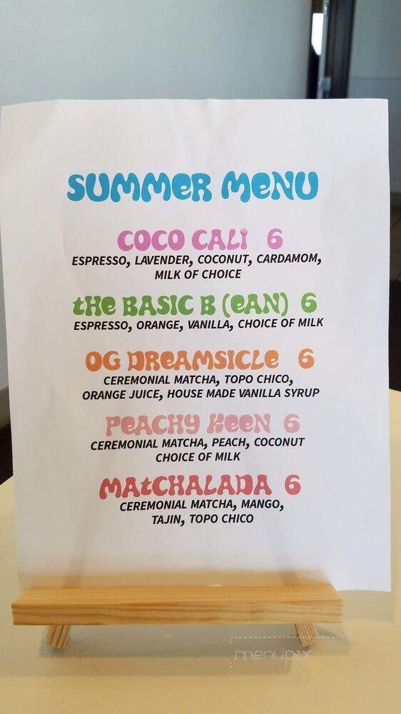 Lucky's Coffee Roasters - Claremont, CA menu_pic