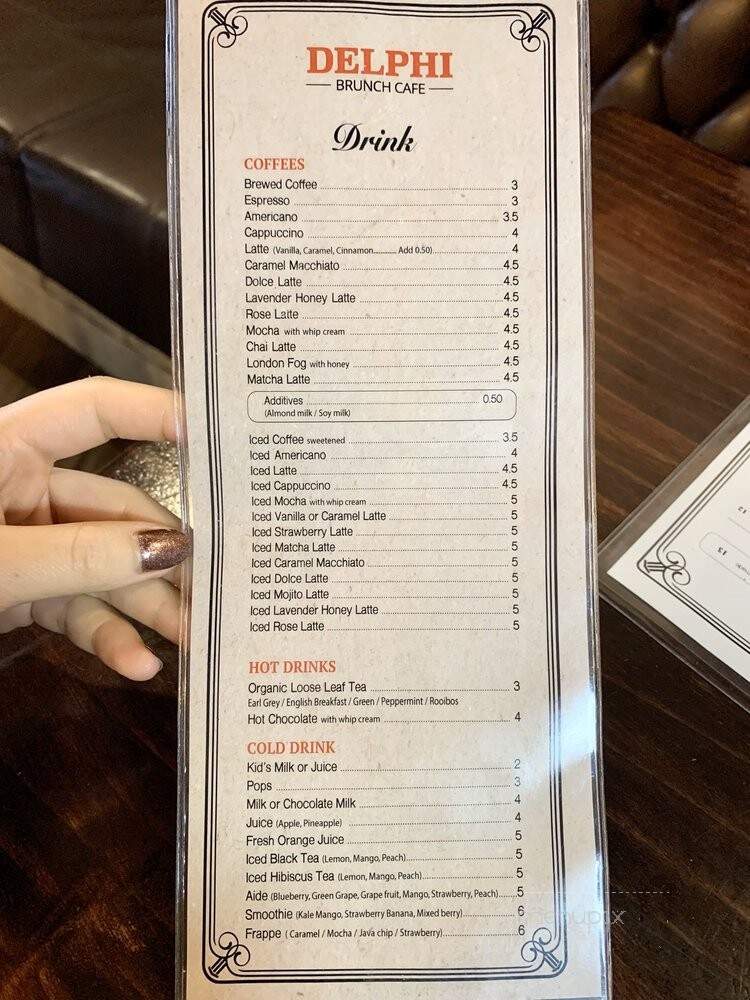 Delphi Brunch Cafe - Langley, BC menu_pic