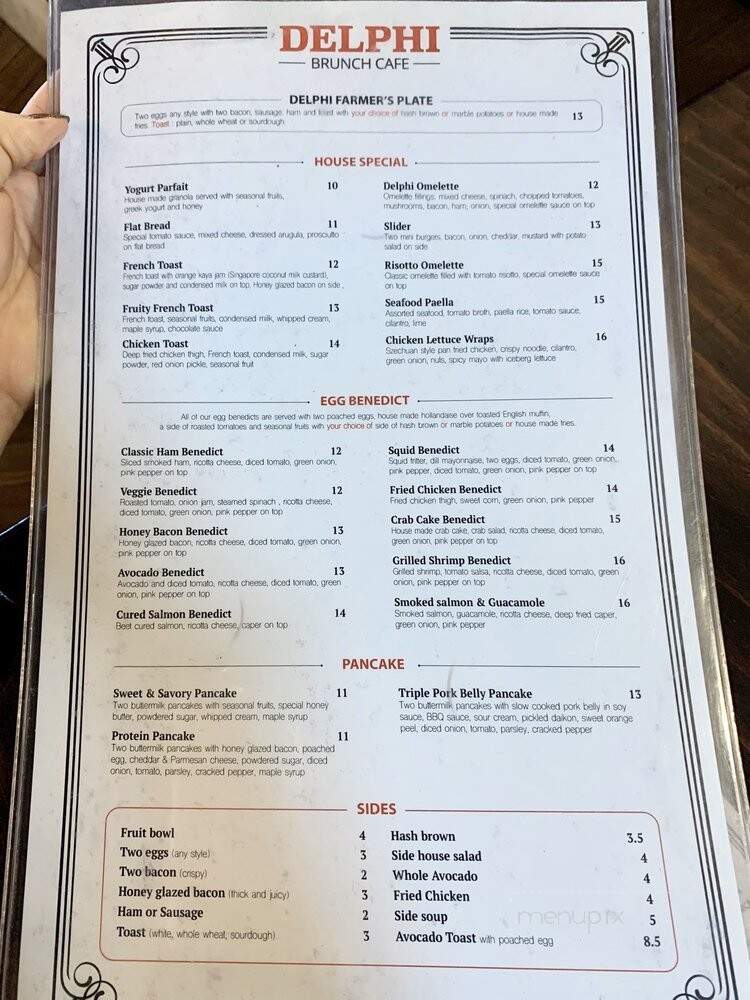 Delphi Brunch Cafe - Langley, BC menu_pic