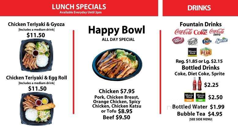 Happy Teriyaki - Twin Falls, ID menu_pic