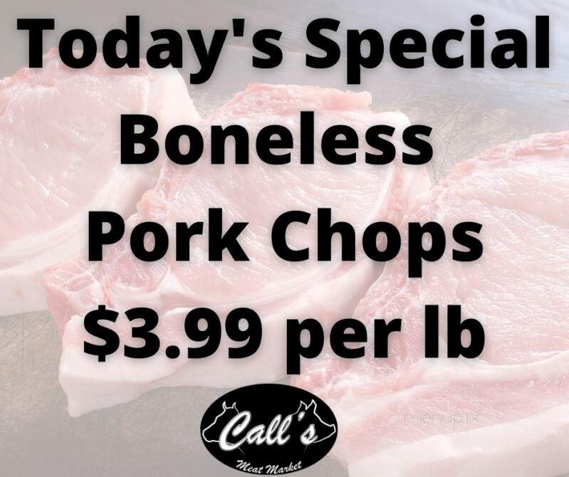 Call's Meat Market - Hurricane, WV menu_pic