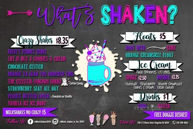 What's Shaken - Kingston, PA menu_pic