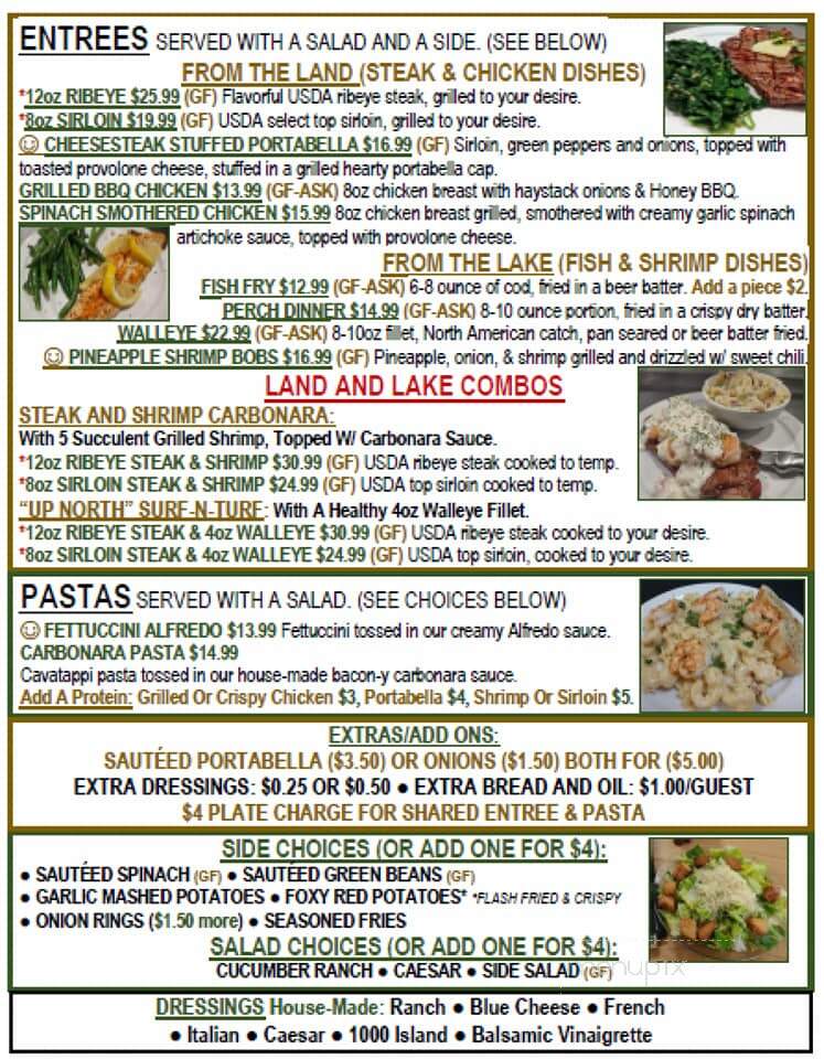 The Fox Den Restaurant - Houghton Lake, MI menu_pic