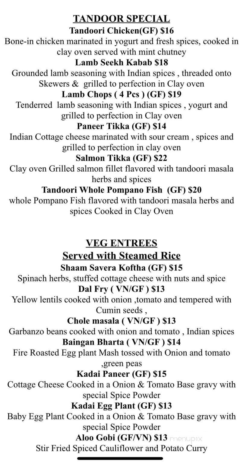 Cholanadu Indian Bistro - Fort Mill, SC menu_pic