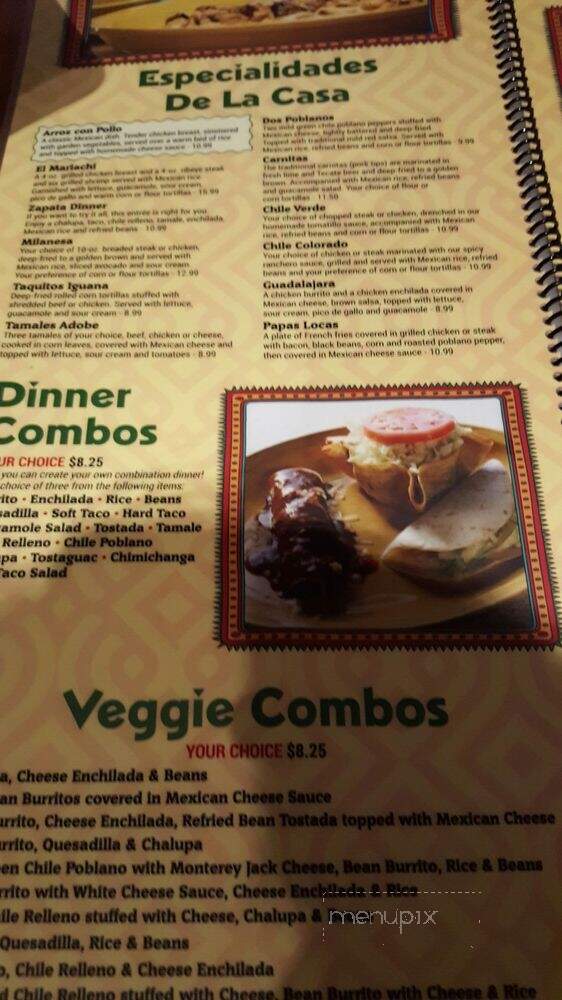 Casa Brava - Bedford, IN menu_pic