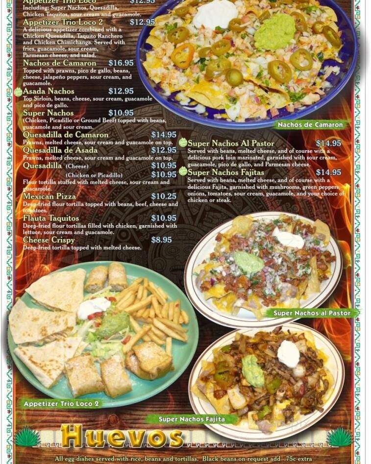 El Trio Loco - Gearhart, OR menu_pic