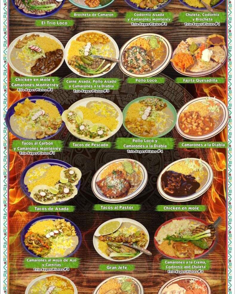 El Trio Loco - Gearhart, OR menu_pic