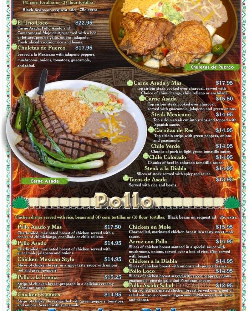 El Trio Loco - Gearhart, OR menu_pic