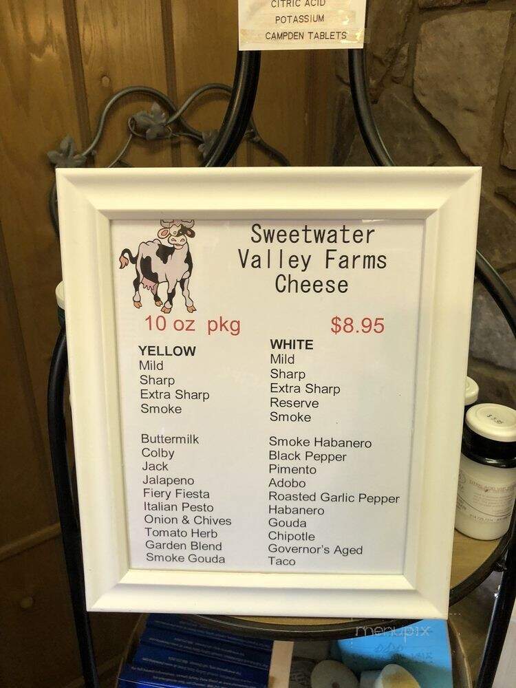 Chestnut Hill Winery - Crossville, TN menu_pic