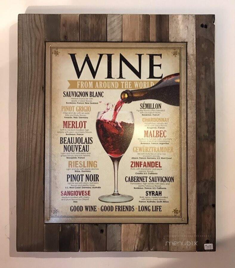 Belle Marie Winery - Escondido, CA menu_pic