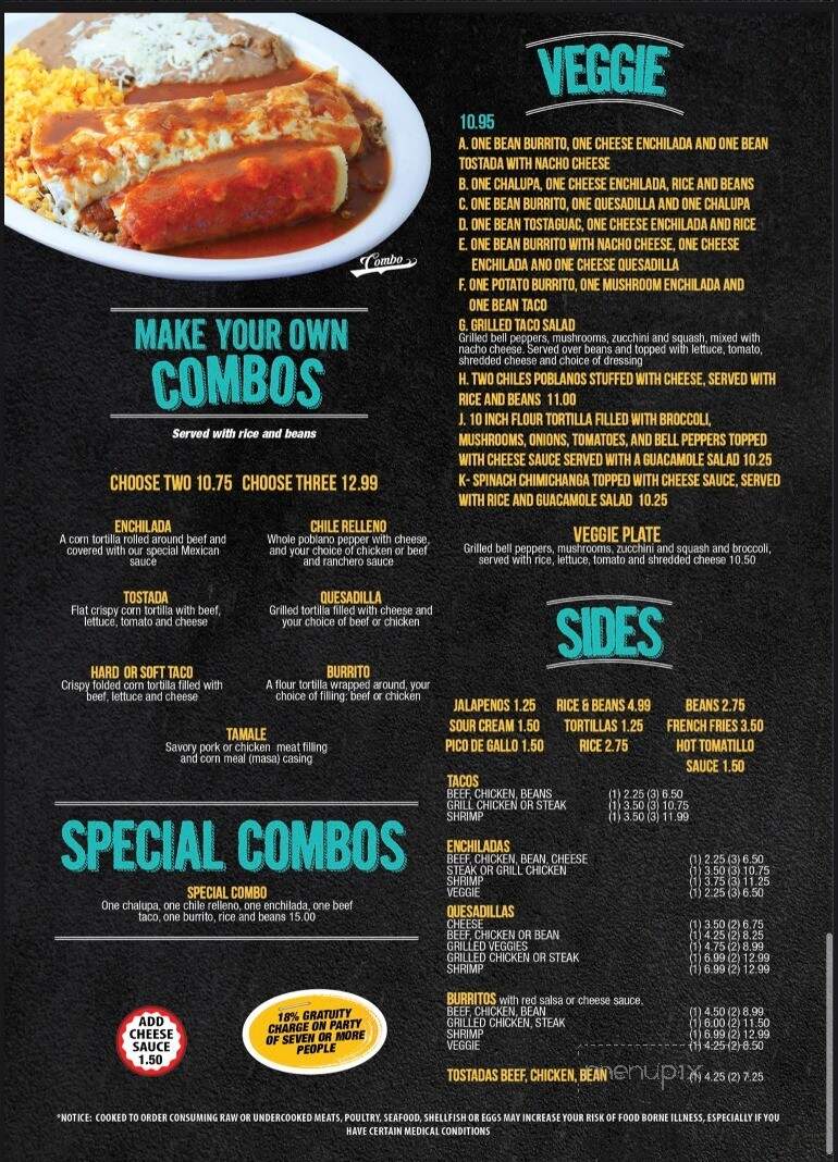 Rancho Grande Mexican Restaurant - Beaufort, SC menu_pic