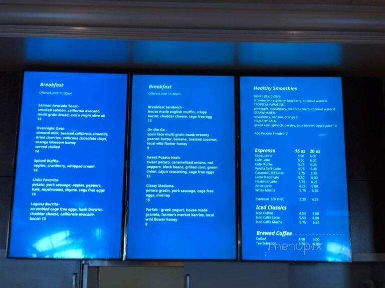 Ritz-Carlton The Market Place - Dana Point, CA menu_pic