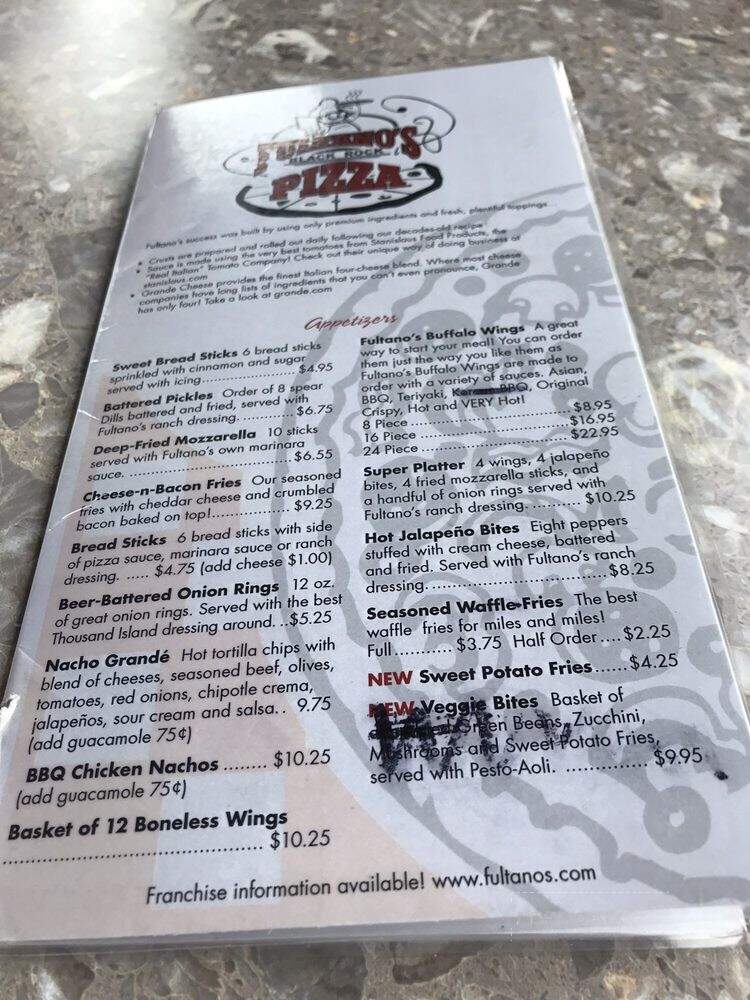 Fultano's Pizza - Scappoose, OR menu_pic
