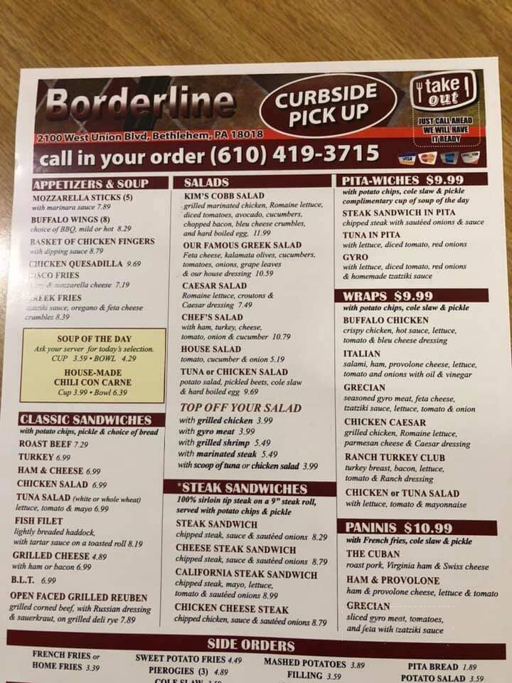 Borderline Restaurant - Bethlehem, PA