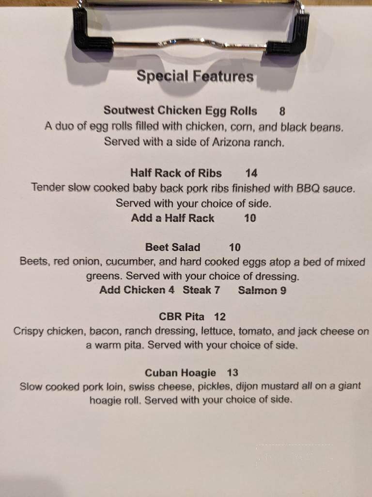 Broad Street Grille - Grove City, PA menu_pic