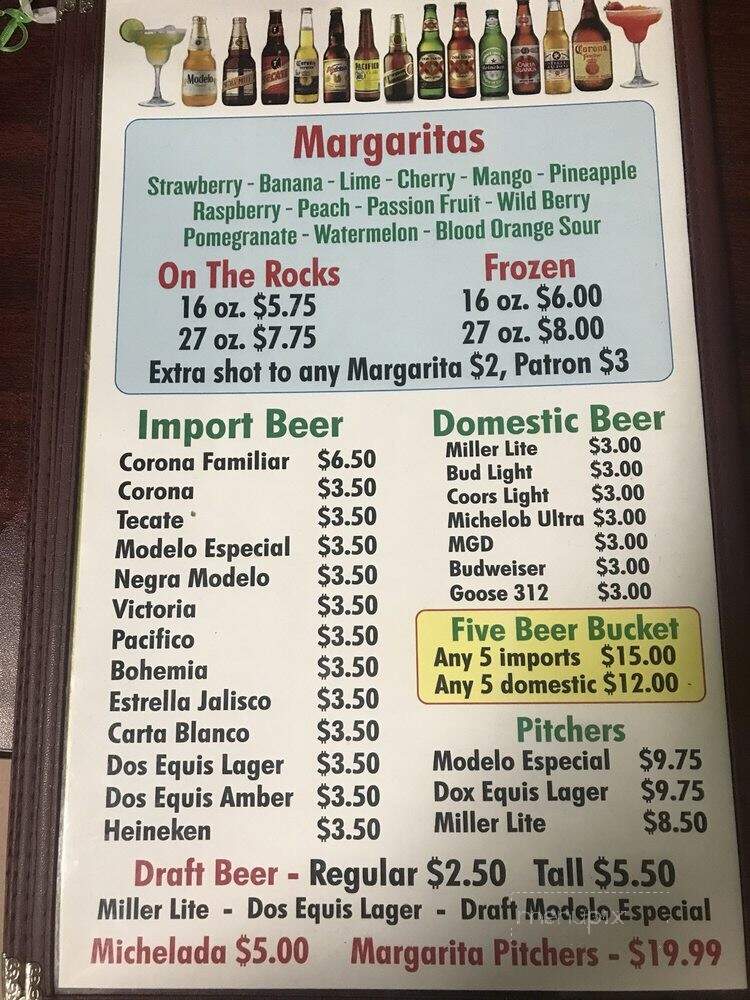 El Jimador Mexican Cuisine - Crown Point, IN menu_pic