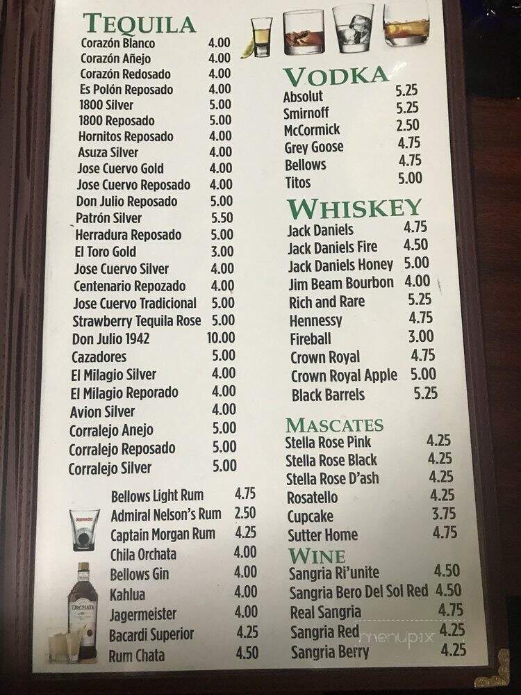 El Jimador Mexican Cuisine - Crown Point, IN menu_pic