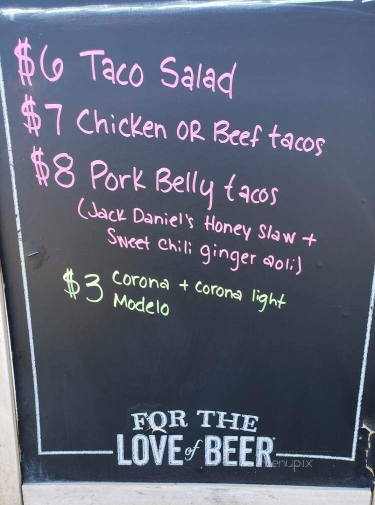 The Bar - Mission, KS menu_pic