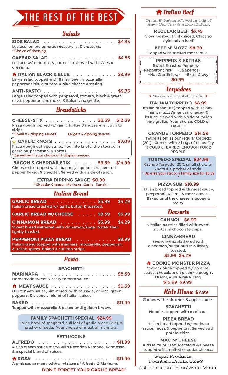 The Greathouse Of Pizza - Casey, IL menu_pic