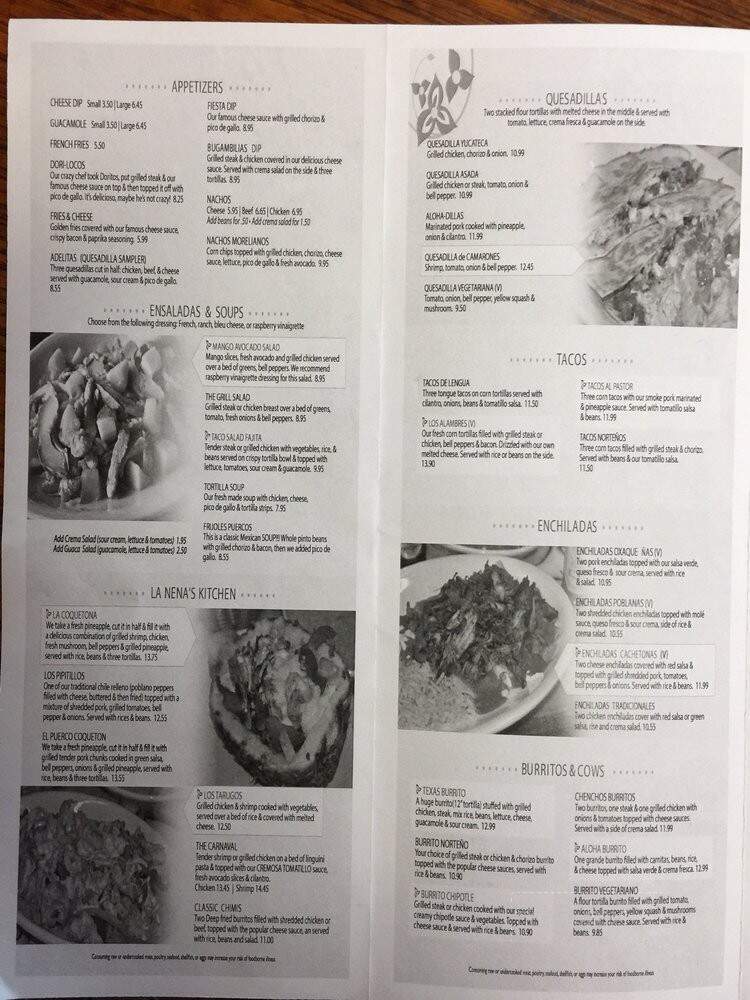 Bugambilias - Buffalo, MN menu_pic