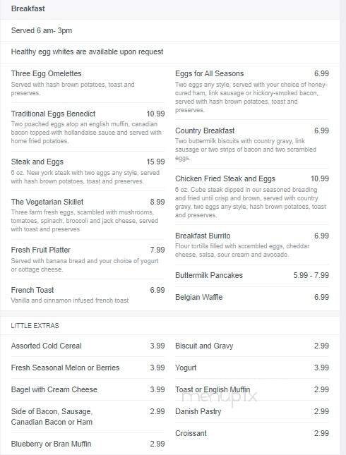Cafe del Sol at Montbleu Resort - Stateline, NV menu_pic