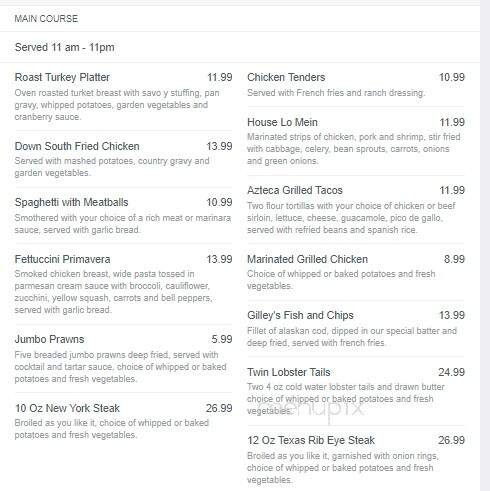 Cafe del Sol at Montbleu Resort - Stateline, NV menu_pic