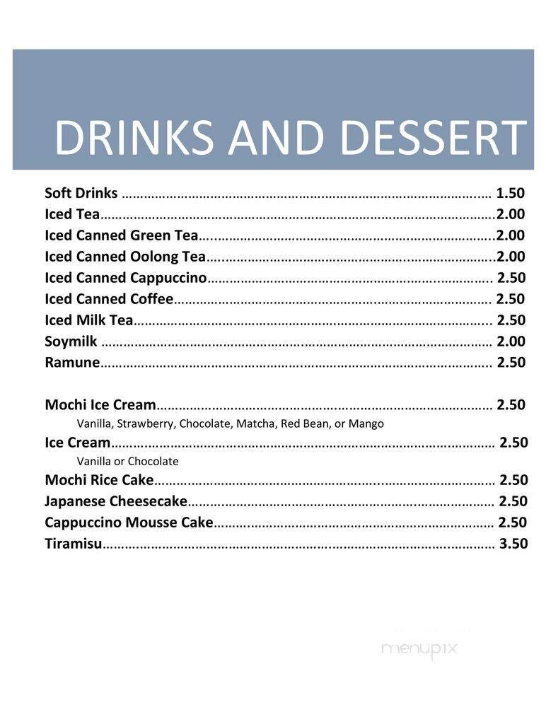 Hankuk Oriental and Korean Market - Clinton Township, MI menu_pic