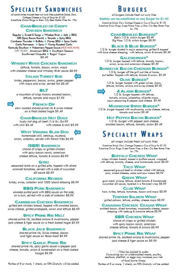 Players Grill - Augusta, MI menu_pic