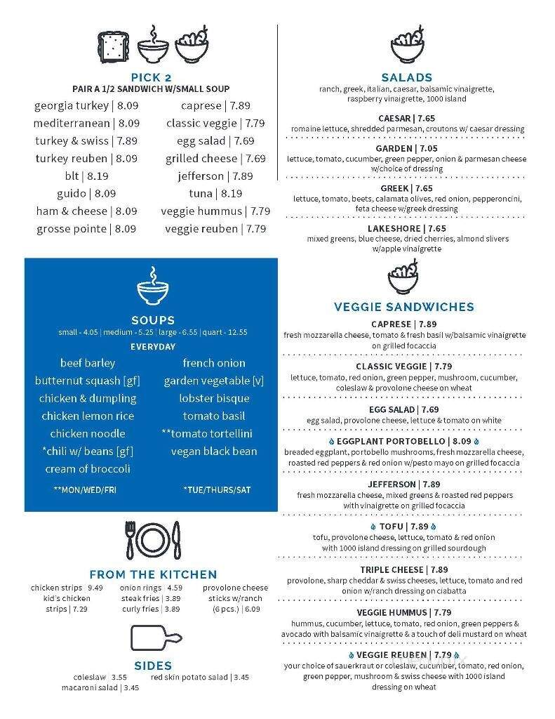 Nautical Deli - St Clair Shores, MI menu_pic