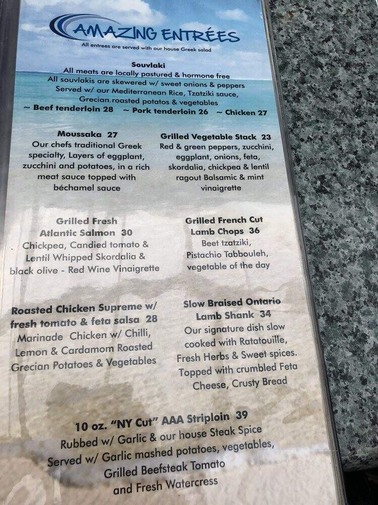 Baranga's On The Beach - Hamilton, ON menu_pic