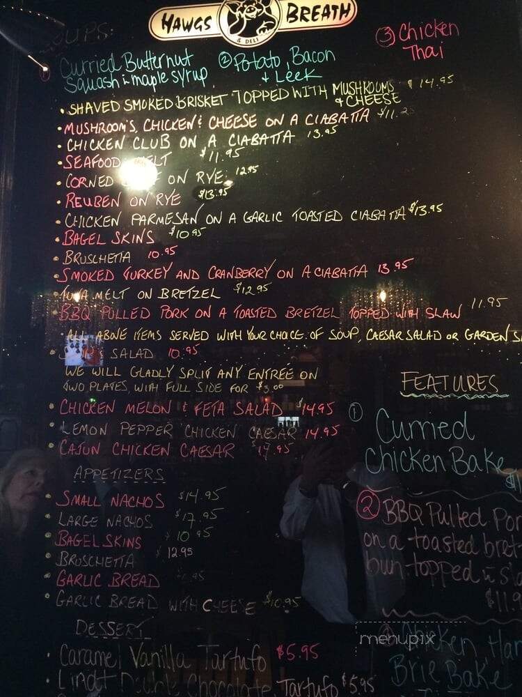 Hawg's Breath - Kincardine, ON menu_pic
