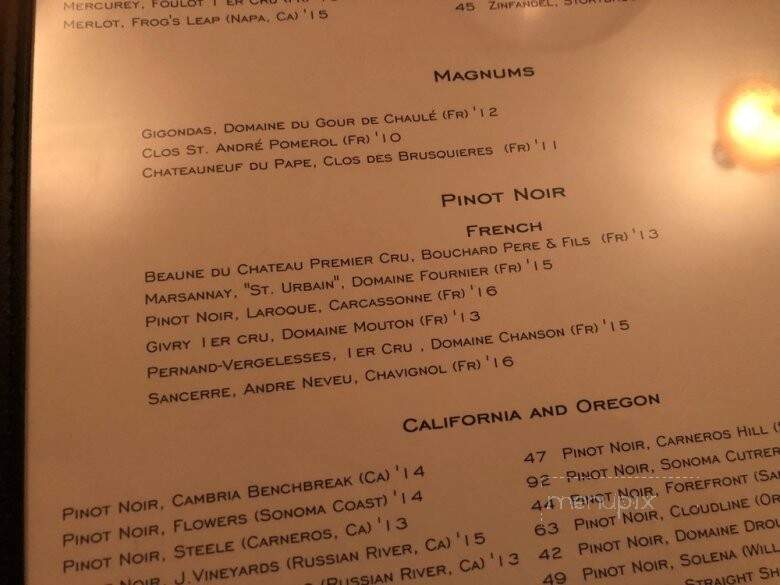 Le Relais Restaurant - Louisville, KY menu_pic