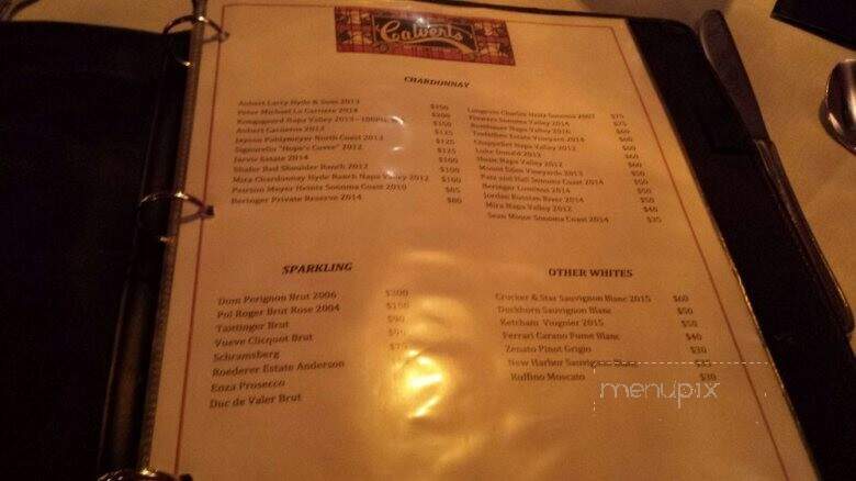 Calvert's Restaurant - Augusta, GA menu_pic