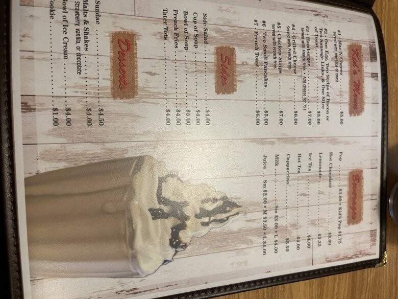 Hilltop Restaurant - Paynesville, MN menu_pic
